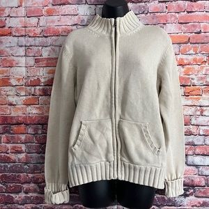 Gap Heavyweight Full Zip Cardigan Sweater Size XL